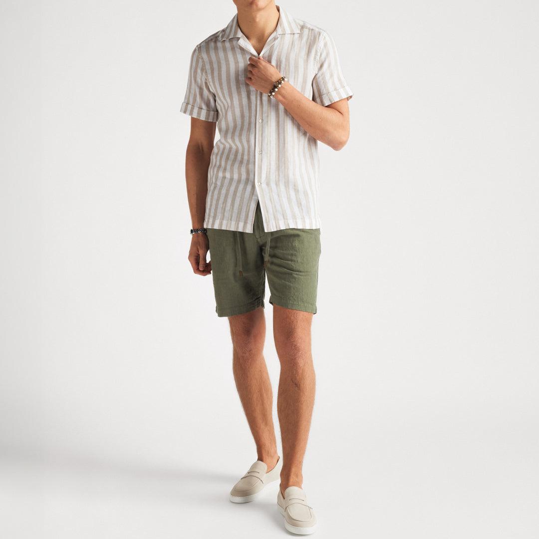 Linen Shorts Olive-Shortser-The Gilli-phrase3