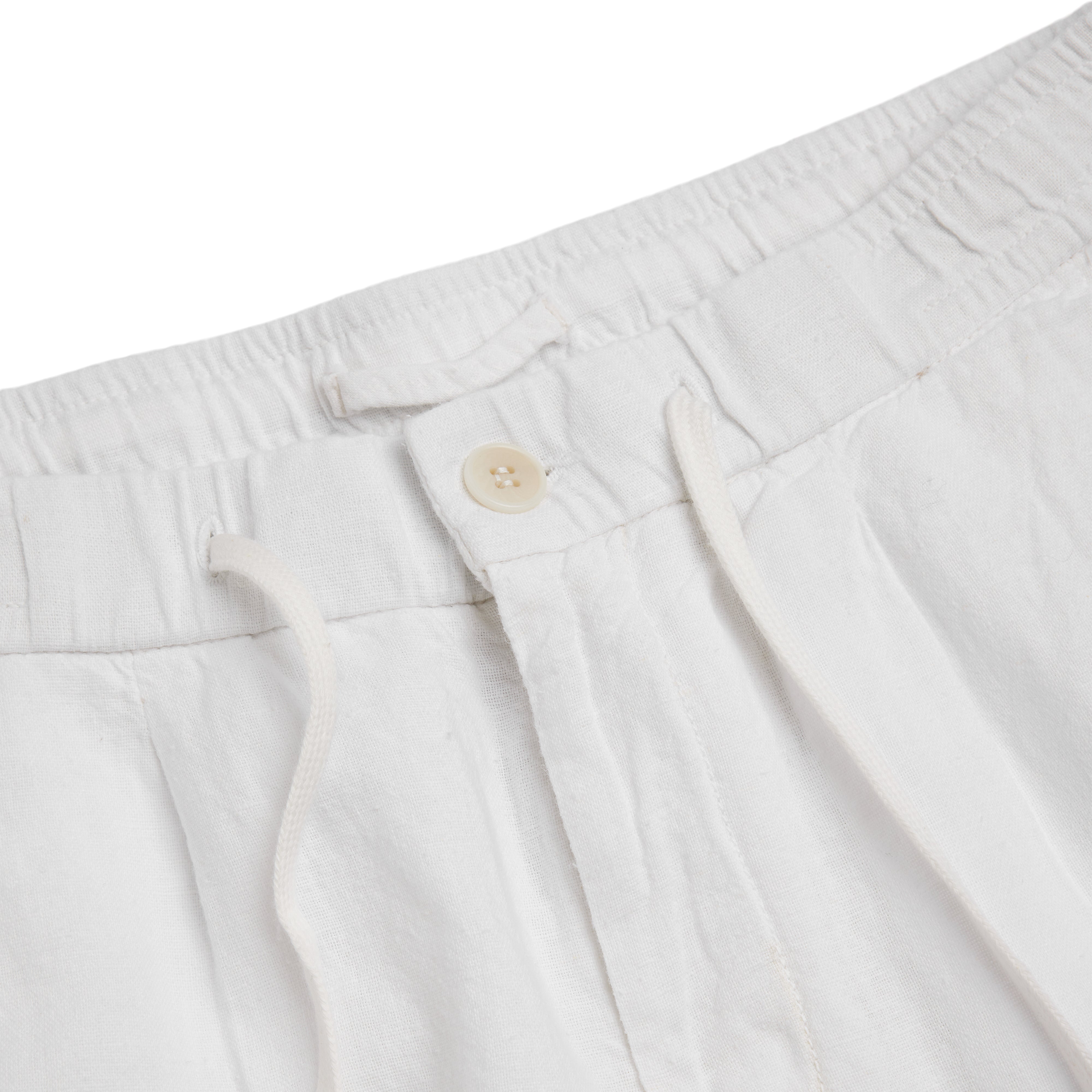 Linen Shorts White