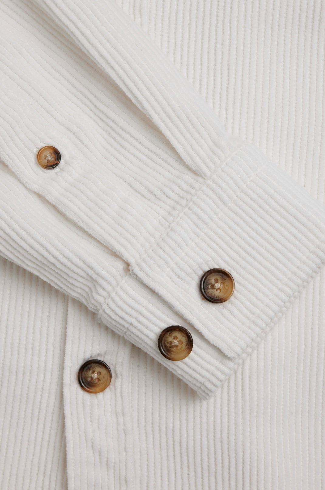 Corduroy Overshirt White