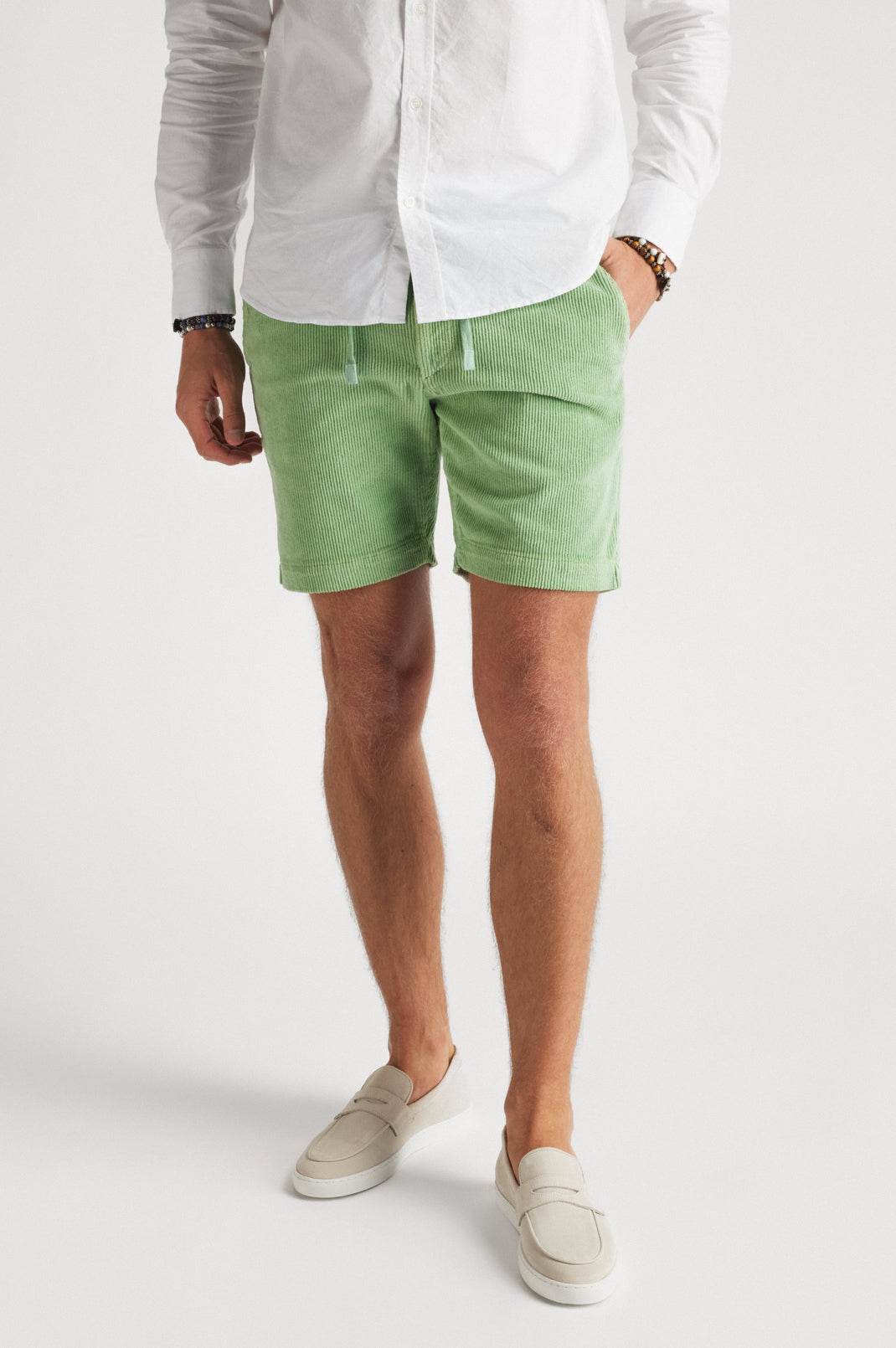 Cord Shorts Green