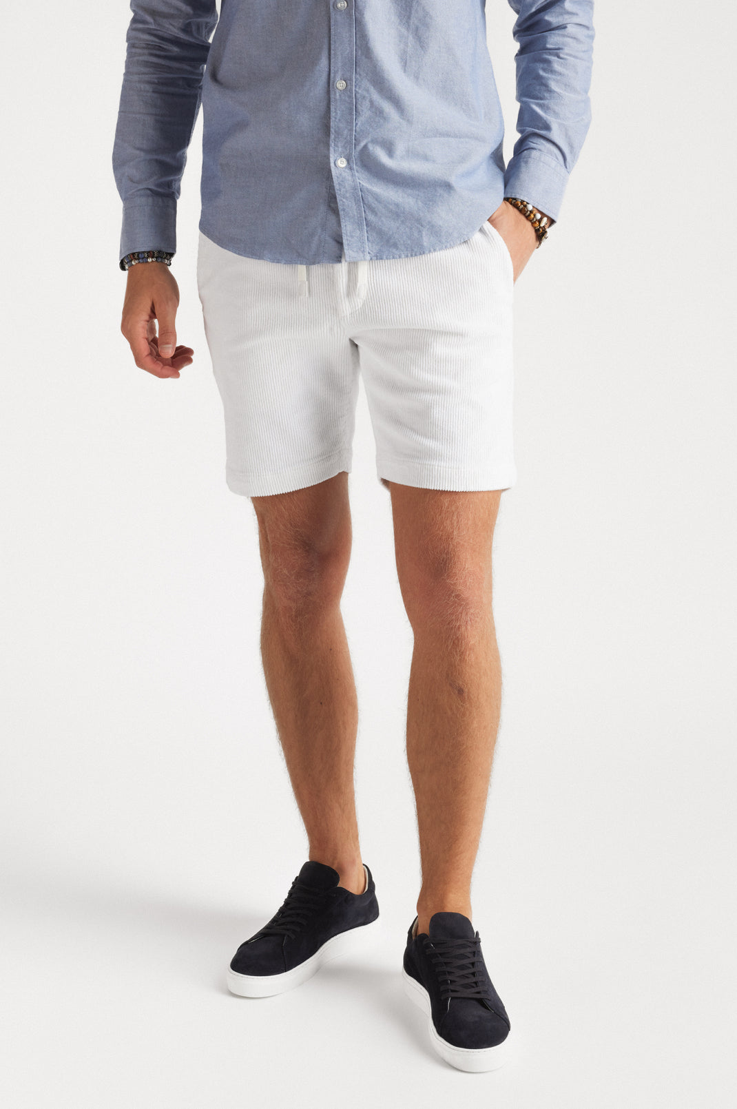 Cord Shorts White