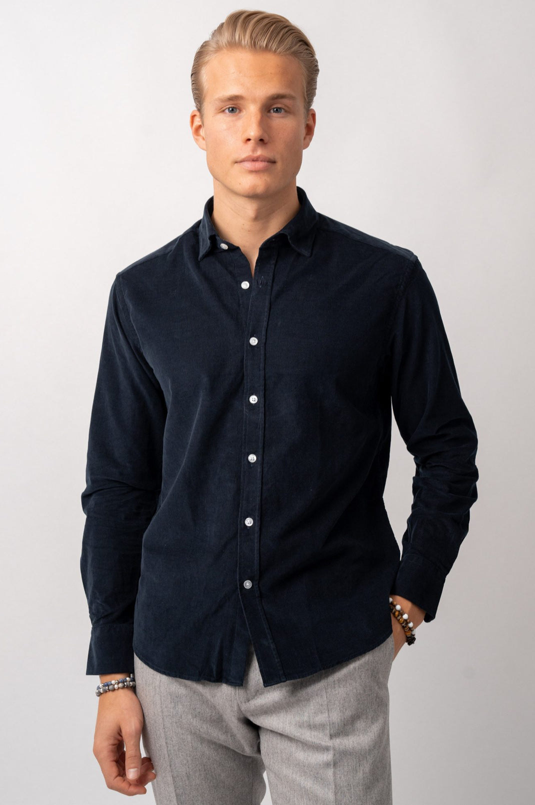 Corduroy Shirt Navy