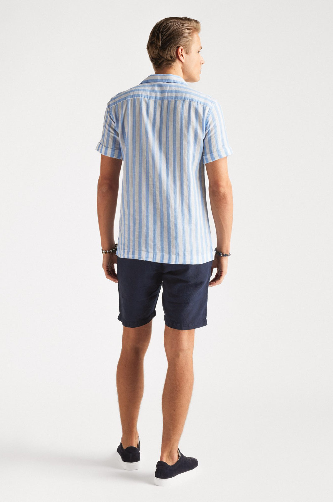 Linen Shorts Navy