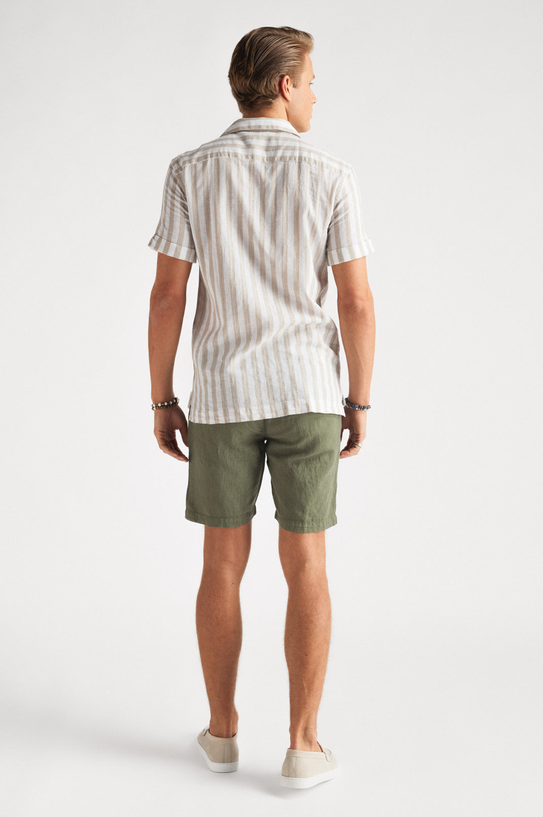 Linen Shorts Olive