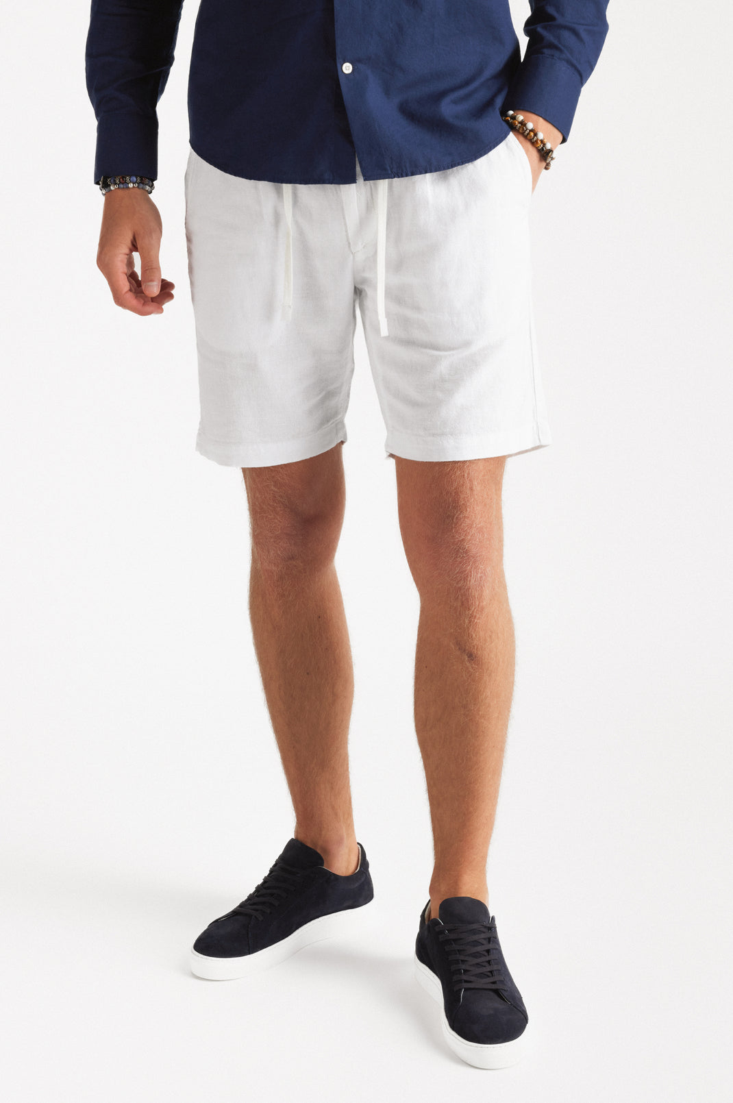 Linen Shorts White