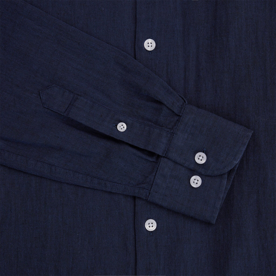 Luca Linen Shirt Navy