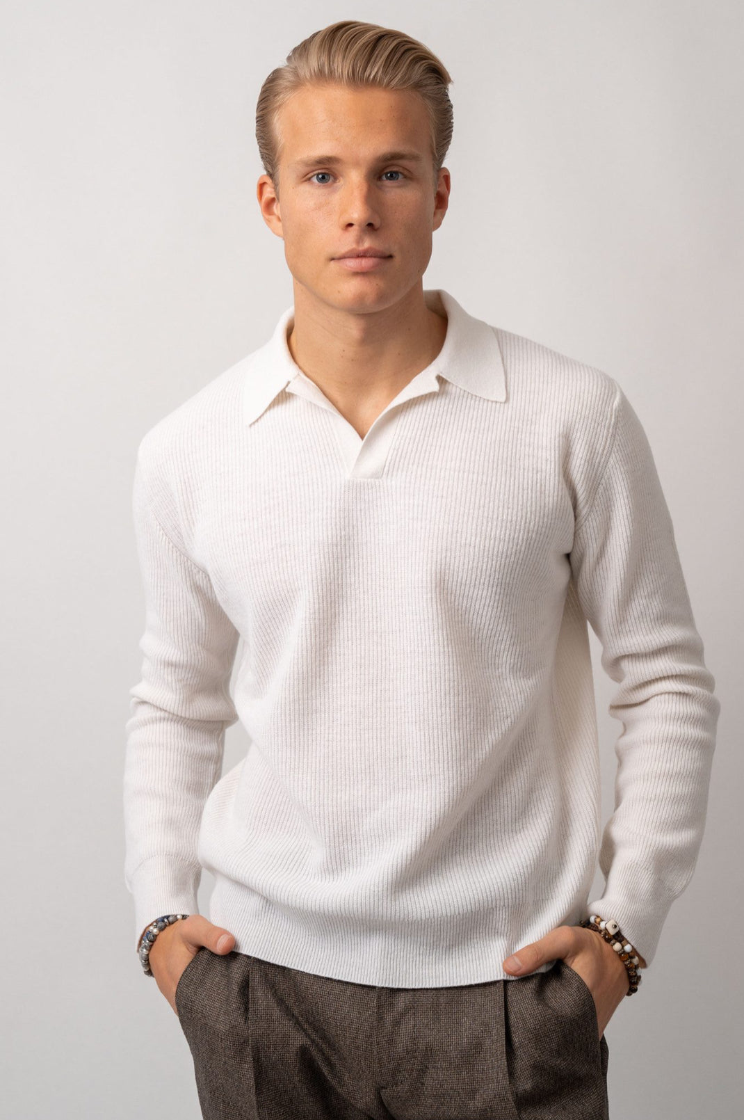 Polo Ragland Knit White