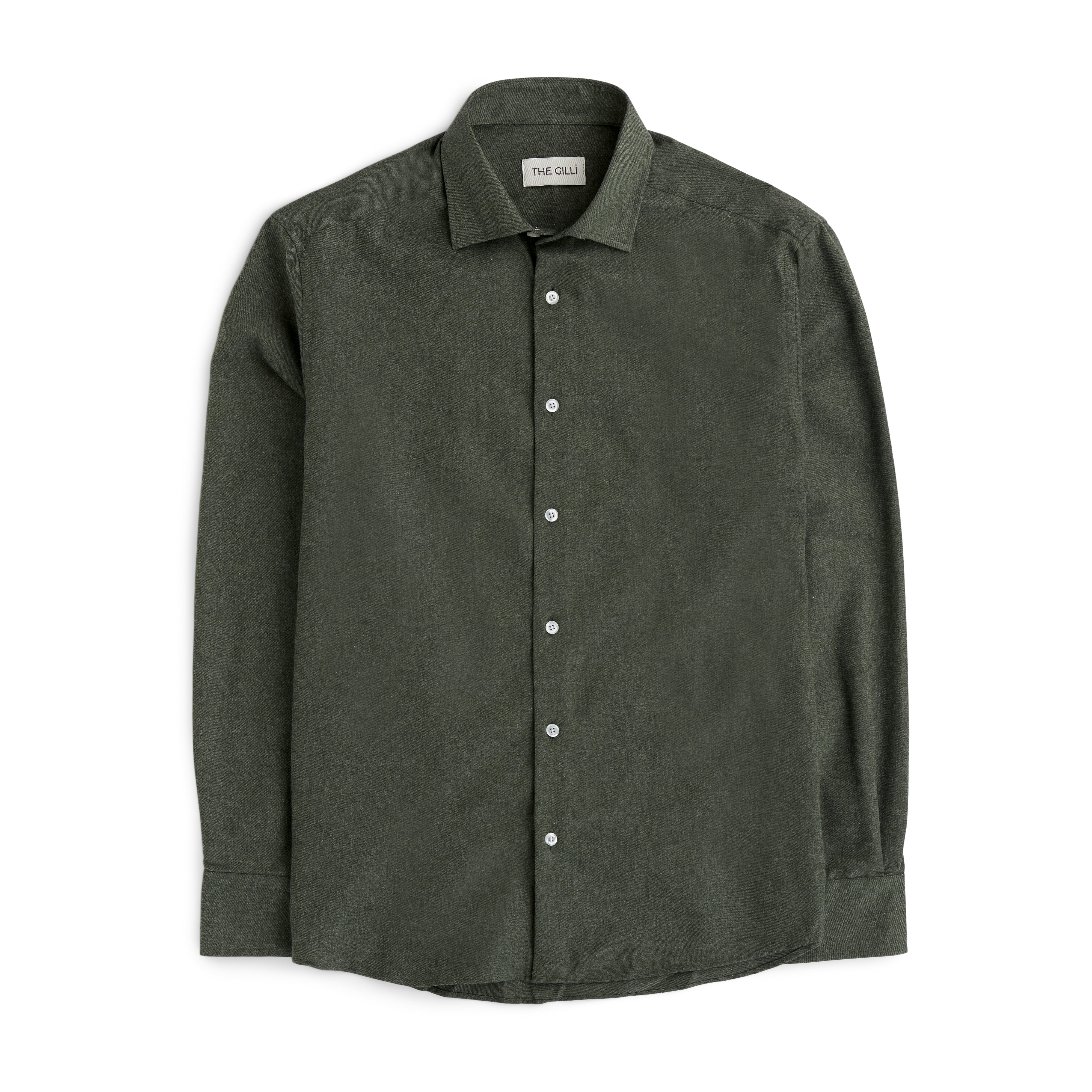 Enrico Flannel Shirt Green